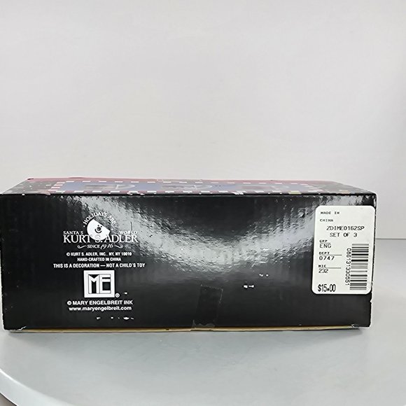 Vintage Mary Engelbreit Three Mug Ornaments Ceramic Kurt Adler - Picture 4 of 8